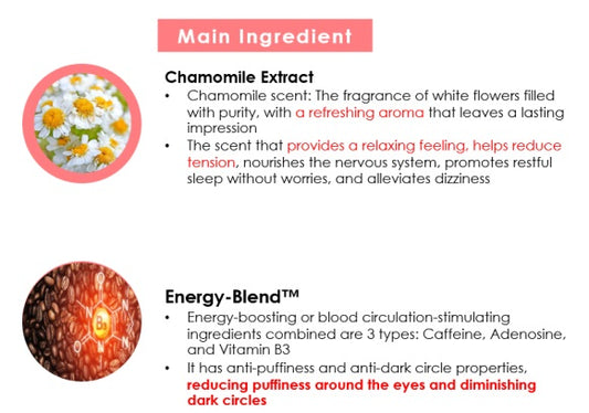 2040114660042 Sleep Well Chamomile Heating Eye Mask Baby Bright (F)