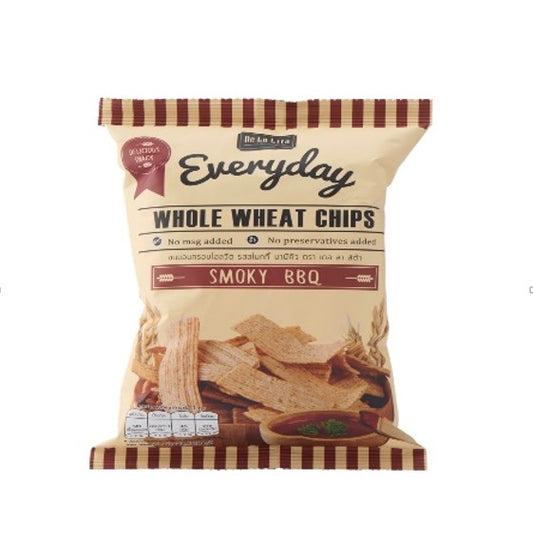 Whole Wheat Chips Smoky BBQ (70g) no preservatives added , no MSG added , 0 g transfat