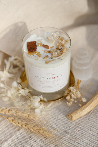 COZY THEARAPY CANDLES SOY WAX  (MADE TO ORDER = 50 PCS)