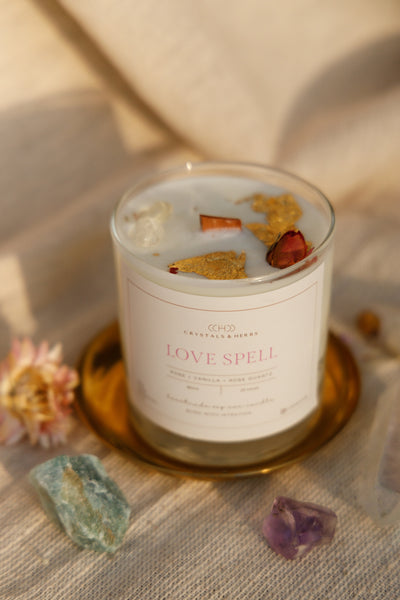 LOVE SPELL  CANDLES SOY WAX  (MADE TO ORDER = 50 PCS)