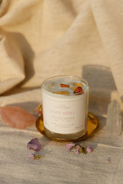 LOVE SPELL  CANDLES SOY WAX  (MADE TO ORDER = 50 PCS)