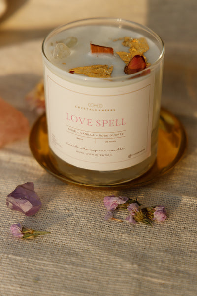 LOVE SPELL  CANDLES SOY WAX  (MADE TO ORDER = 50 PCS)