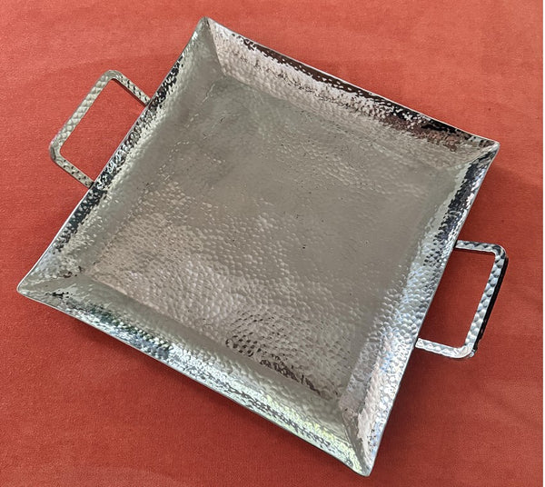 Premium Hammered Stainless Steel TRAY (MADE TO ORDER 10 pcs. = 1 ctn. )