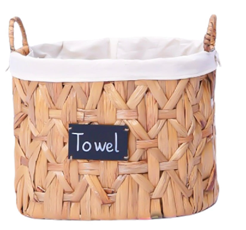 LBK_043M_V  Water Hyacinth basket (Made to order )