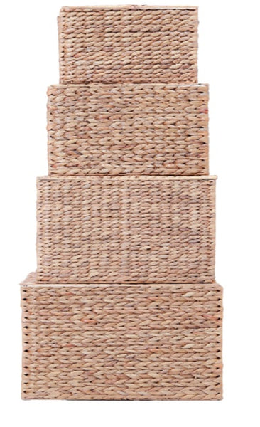 LBK_007 Water Hyacinth basket ( Made to order)