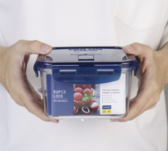 6886 Square Food keeper Tritan Super Lock Series 1,150 ML