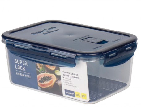 6890 Rectangular Food Keeper- Tritan Super Lock Series 1,850ml