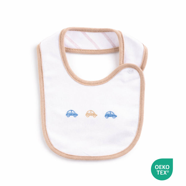 Boy CREAM CAR Collection BABY BIB BOY-11BI1