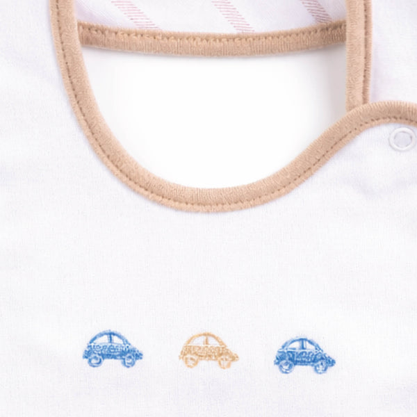 Boy CREAM CAR Collection BABY BIB BOY-11BI1