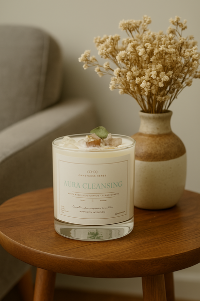 AURA CLEANSING CANDLES SOY WAX  (MADE TO ORDER = 50 PCS)