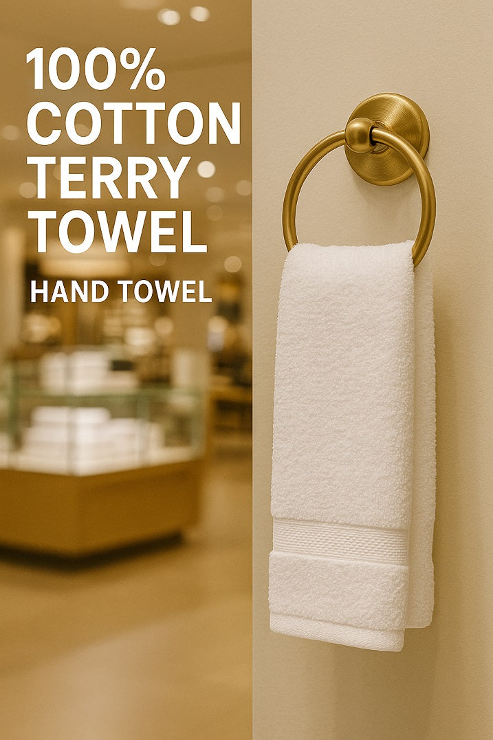 Towel Luxury - Hand towel size 45 x 80 cms 100% cotton terry towel (Made to order 1000 pcs.)