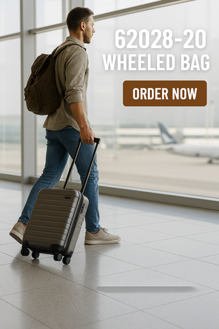 62028-20 WHEELED BAG  (MADE TO ORDER =100 PCS)