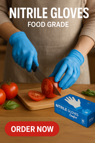NITRILE GLOVES(BLUE) (100 PCS/BOX)