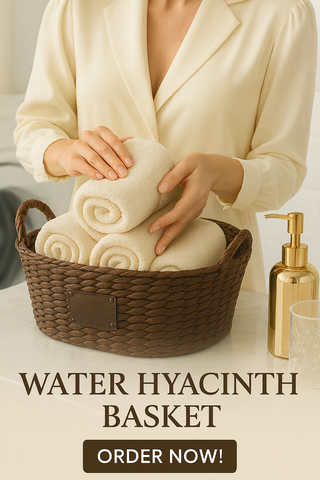 LBK_021 Water Hyacinth basket set of 3