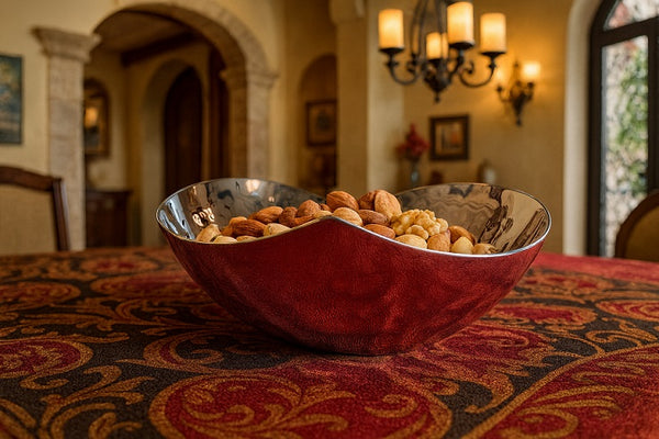 Premium Hammered Stainless Steel Heart bowl – Handcrafted (MADE TO ORDER 12 pcs. = 1 ctn. )