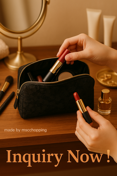 VBE-1731 Lace/transparent lining curve bag (Made to order)