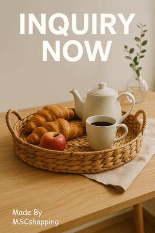 LBK_042  Water Hyacinth tray (Made to order)