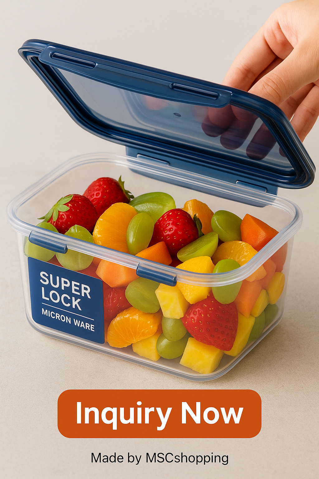 6890 Rectangular Food Keeper- Tritan Super Lock Series 1,850ml