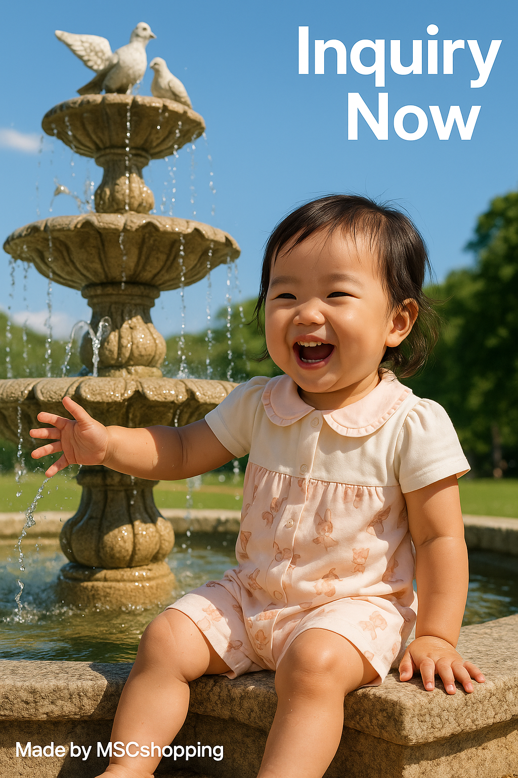 GIRL PINK BUNNY Collection (ROMPER) GIRL-10R2