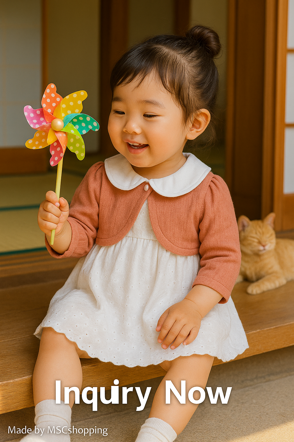 Girls Dress Set with Panty (BOW-10)