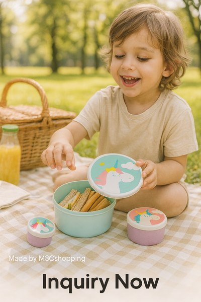 S4-484 Set of 4 Rd. Multi Lunch & Snack box set