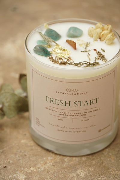 FRESH START CANDLES SOY WAX  (MADE TO ORDER = 50 PCS)