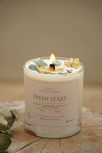 FRESH START CANDLES SOY WAX  (MADE TO ORDER = 50 PCS)