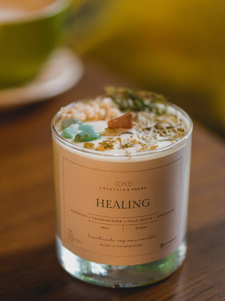 HEALING CANDLES SOY WAX  (MADE TO ORDER = 50 PCS)