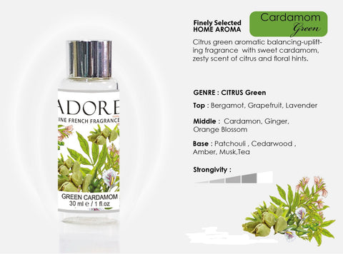 HFOML_006 FRAGRANCE OIL 30ML. Scent Green Cardmon (Made to order)