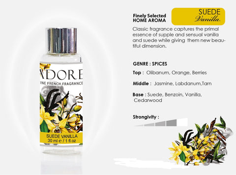 HFOML_012 FRAGRANCE OIL 30ML. Scent Suede vanilla (Made to order)