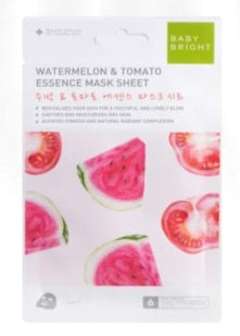 2030204920012 Watermelon & Tomato Essence Mask Sheet 20g Baby Bright (F)