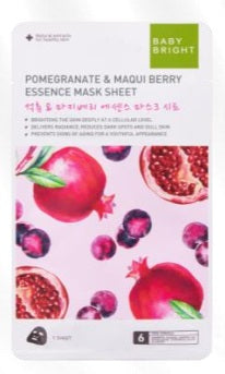 2030204920052 Pomegranate & Maqui Berry Essence Mask Sheet 20g Baby Bright (F)
