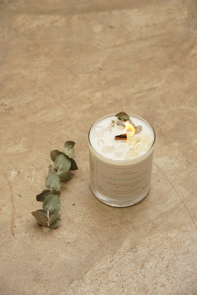 AURA CLEANSING CANDLES SOY WAX  (MADE TO ORDER = 50 PCS)