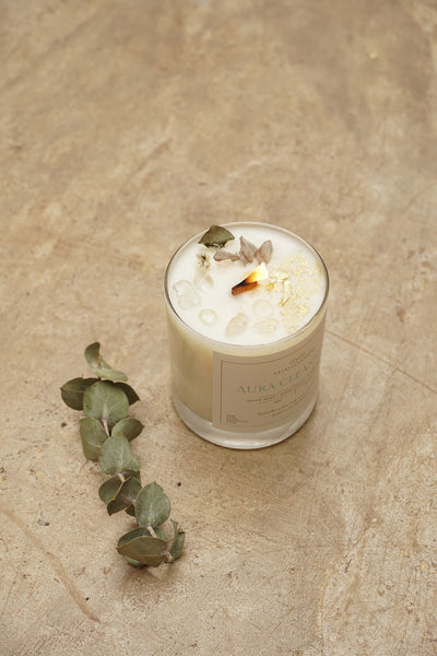 AURA CLEANSING CANDLES SOY WAX  (MADE TO ORDER = 50 PCS)