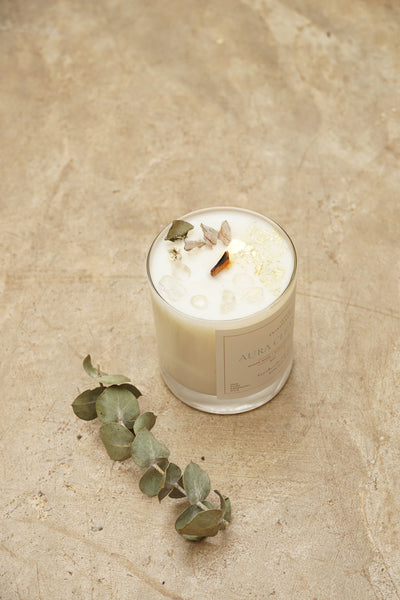 AURA CLEANSING CANDLES SOY WAX  (MADE TO ORDER = 50 PCS)
