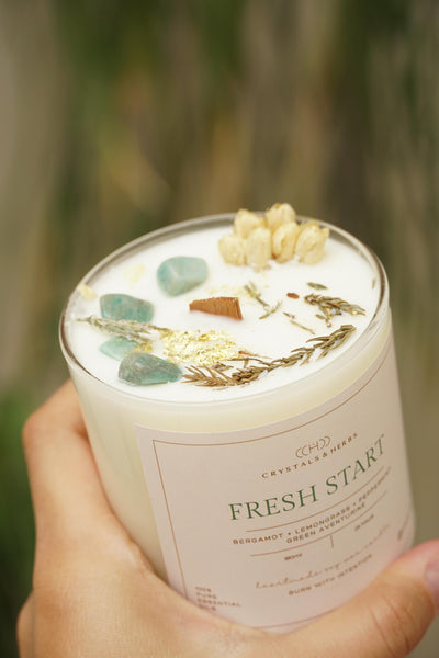 FRESH START CANDLES SOY WAX  (MADE TO ORDER = 50 PCS)
