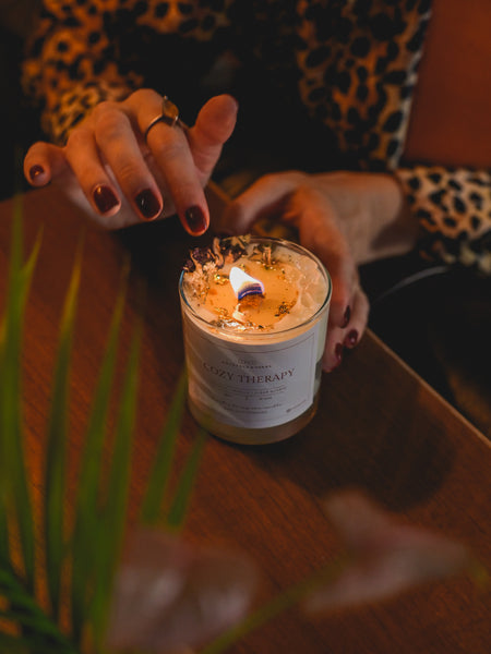 COZY THEARAPY CANDLES SOY WAX  (MADE TO ORDER = 50 PCS)