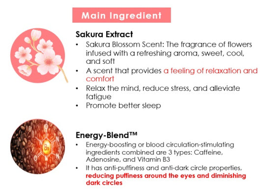 2040114660052 Sleep Well Sakura Heating Eye Mask Baby Bright (F)