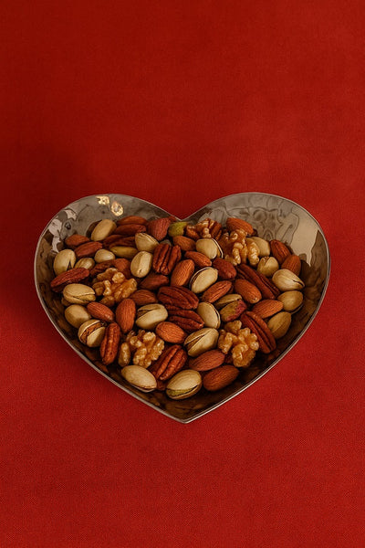 Premium Hammered Stainless Steel Heart bowl – Handcrafted (MADE TO ORDER 12 pcs. = 1 ctn. )