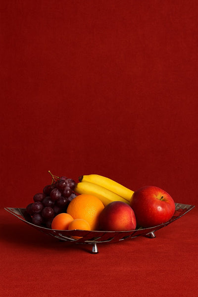 Premium Hammered Stainless Steel Fruit TRAY - Handcrafted, ideal for both decorative and functional