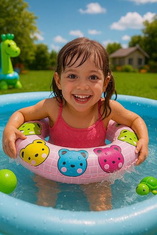 SR37- INFLATABLE Cat Pink Swiming band