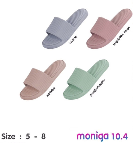 MONIGA 10.4 PSLIDER LADIES COLOR: GRAY/PINK ROUGE/BEIGE/PISTACHIO (MADE TO ORDER)