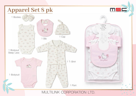 Apparel Set 8pk - Bunny