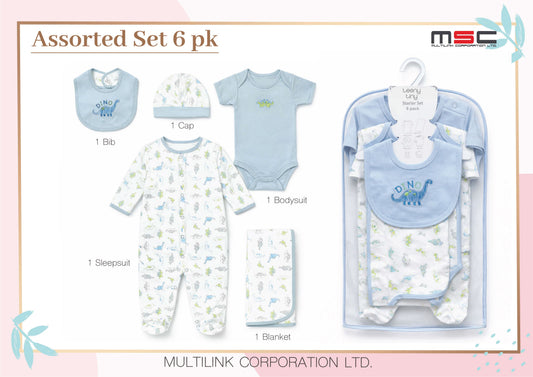 Apparel Set 6pk - Dino