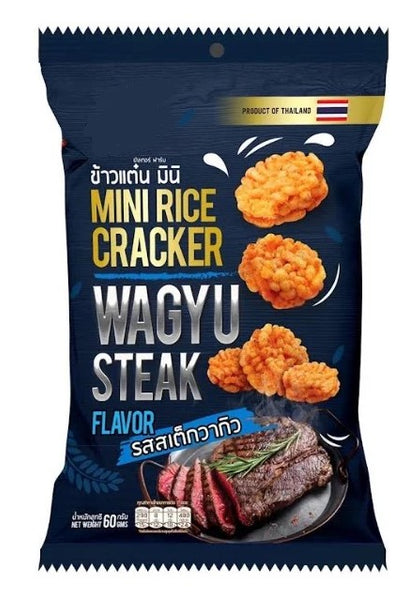 MINI RICE CRACKER 60 G. WAGYU STAKE FLAVOR