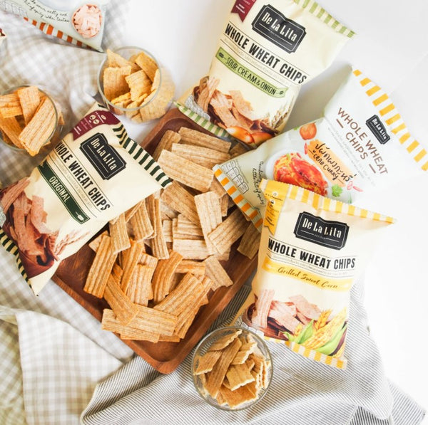 Whole Wheat Chips Sour Cream & Onion (70g) no preservatives added , no MSG added , 0 g transfat