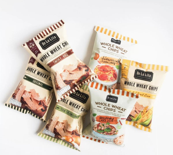 Whole Wheat Chips Sour Cream & Onion (70g) no preservatives added , no MSG added , 0 g transfat