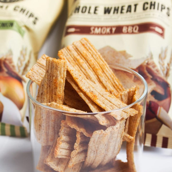 Whole Wheat Chips Smoky BBQ (70g)  no preservatives added , no MSG added , 0 g transfat