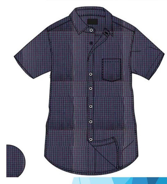 S#23863746-2 Stock Men's S/S Poplin Shirt