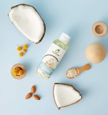 1MS-BB0160 Natural Coconut Baby Massage Oil 160 ml.